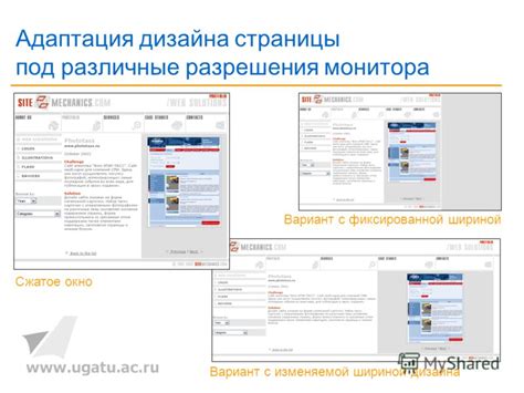 Адаптация под различные форматы