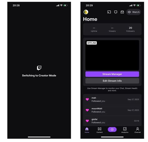 Активация NSFW на Twitch через мобильное приложение