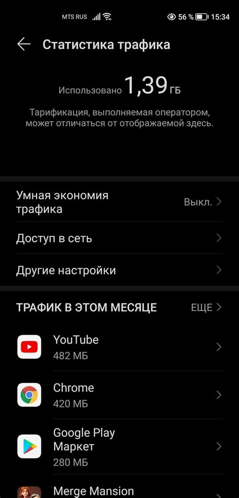 Анализируйте свое потребление мобильного интернета