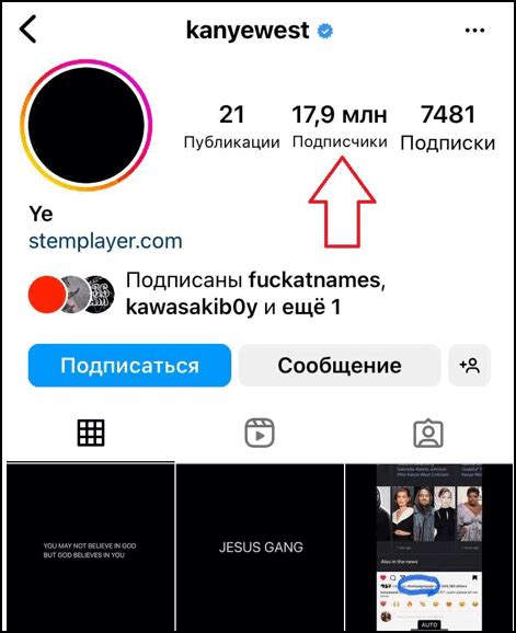 Анализ чужих подписчиков в профиле