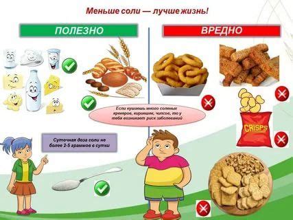 Важность контроля потребления соли у детей