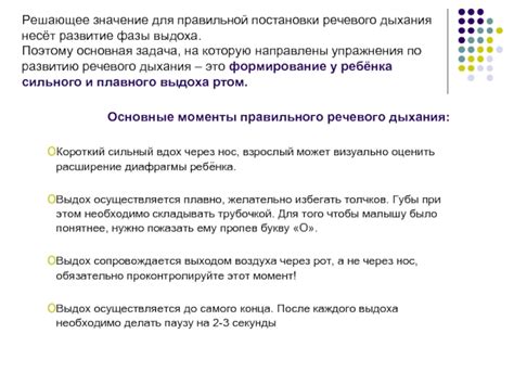 Важность правильной постановки дыхания