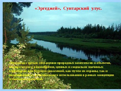 Важность сохранения природных зон для будущих поколений