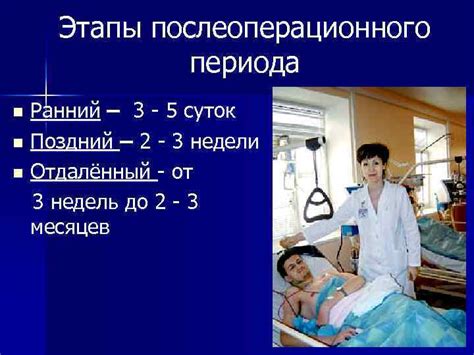 Важные этапы послеоперационного периода: рекомендации и лечение