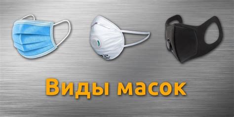 Виды масок и их защитные свойства
