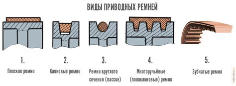 Виды ремней по конструкции