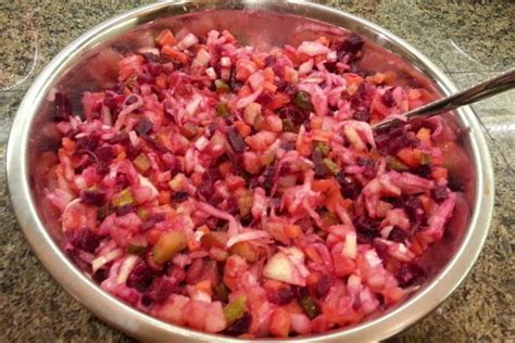 Винегрет с картофелем и капустой