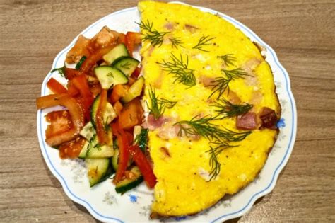 Вкусный омлет в стиле "Фламинго"