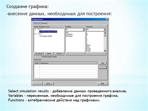 Внесение необходимых данных