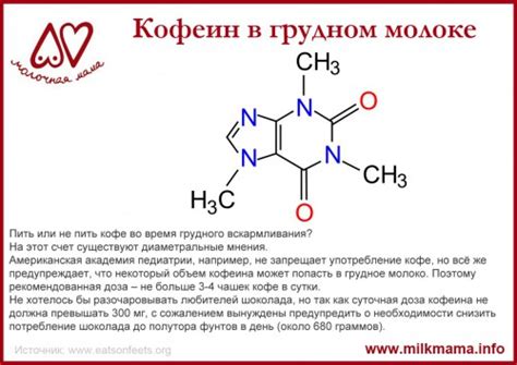 Возможность передачи кофеина через грудное молоко