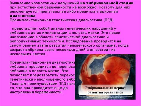 Возможные решения при эмбриональной загубленности