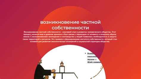 Возникновение частной собственности