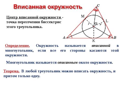 Вписанная окружность