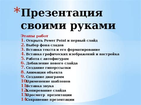 Вставка и настройка текста и изображений