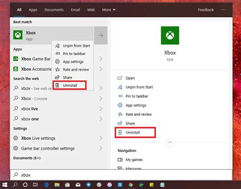 Второй метод: удаление аккаунта Xbox через приложение Xbox