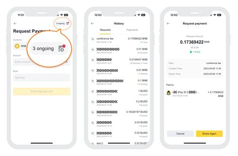 Выберите "Binance Pay" в меню