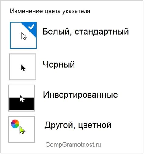 Выбор подходящего курсора мыши