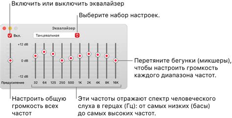 Выбор подходящих настроек эквалайзера
