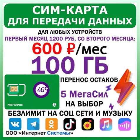 Выбор сети Мегафон и активация
