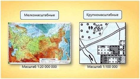 Выбор типа карты и масштабирование