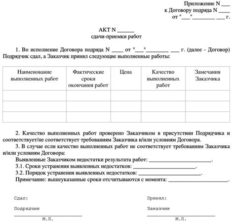 Выбор формата акта