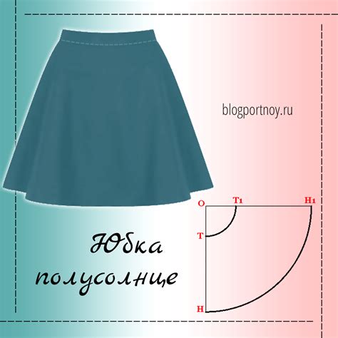 Вырезание деталей юбки солнце клеш