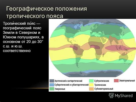 Географическое расположение и основные характеристики тропического пояса