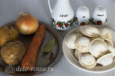 Готовим начинку для пельменей с картошкой