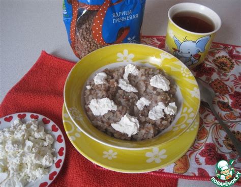 Гречневая каша с творогом и медом