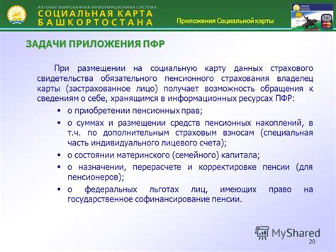 Добавление информации о себе на социальную карту