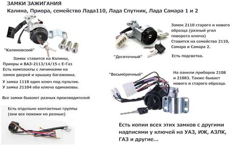 Дополнительные функции замка зажигания с иммобилайзером