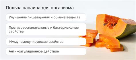 Другие полезные свойства фермента папаин и его применение