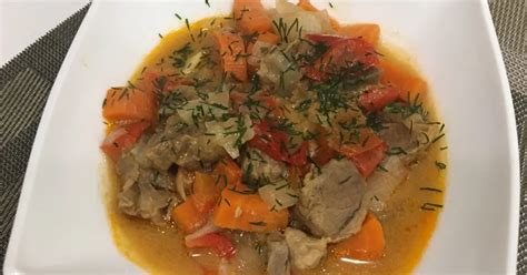 Жаркое из шеи косули с овощами