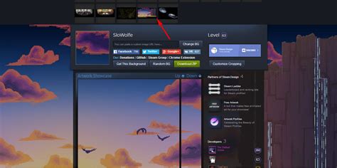 Загрузка иллюстрации в Steam и ее настройка
