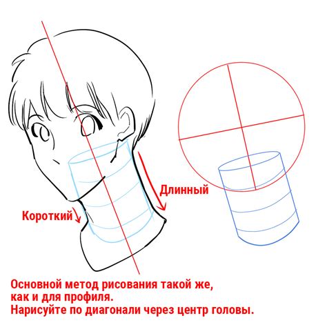 Закончите рисование головы и шеи