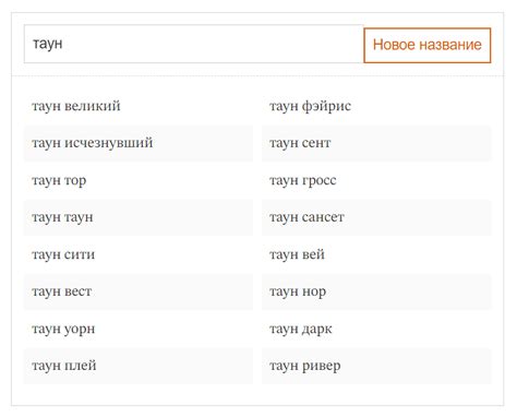 Значение уличных названий для городов