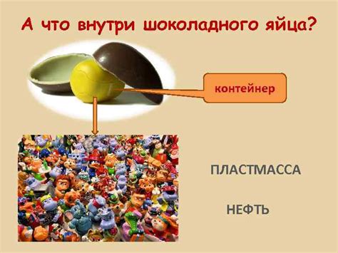 Игрушки внутри каждого шоколадного яйца