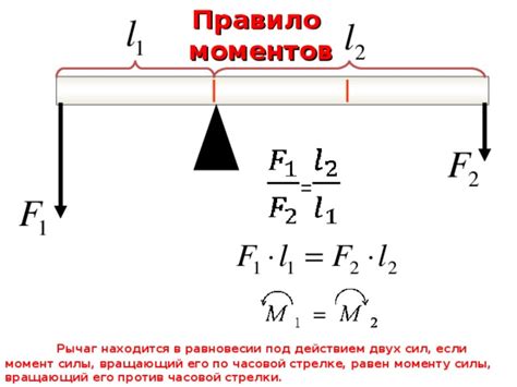 Идея рычага формула