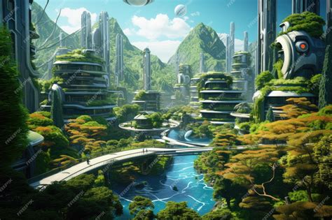 Идея 7: Карта футуристического города для научно-фантастической игры