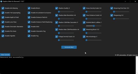 Избегайте использования встроенных графических настроек