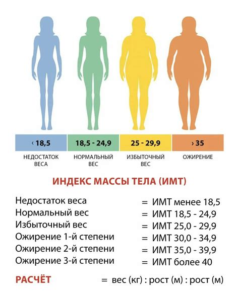 Измерение веса и расчет индекса массы тела