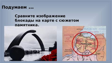 Изображение основных объектов блокады