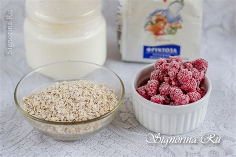 Ингредиенты для безглютеновой овсянки