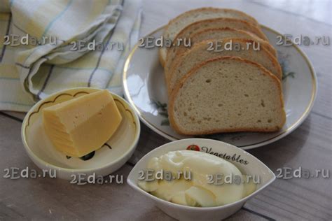 Ингредиенты для гренок с сыром