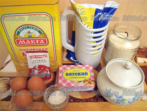 Ингредиенты для цветного дрожжевого теста