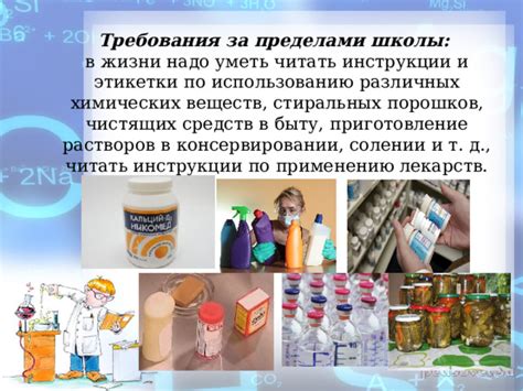 Инструкции по использованию химических средств