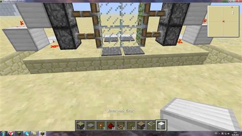 Инструкция для создания скрытой двери из поршней в Minecraft