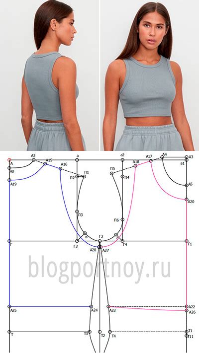 Инструкция по добавлению рукава к выкройке майки
