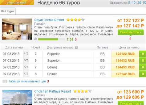 Инструкция по поиску тура