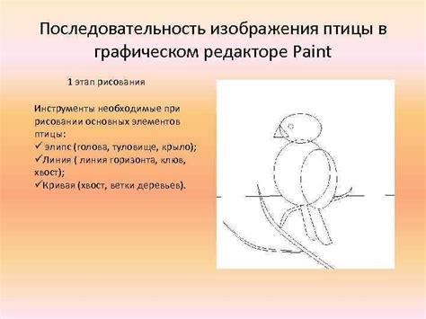 Инструменты, необходимые для рисования птицы счастья
